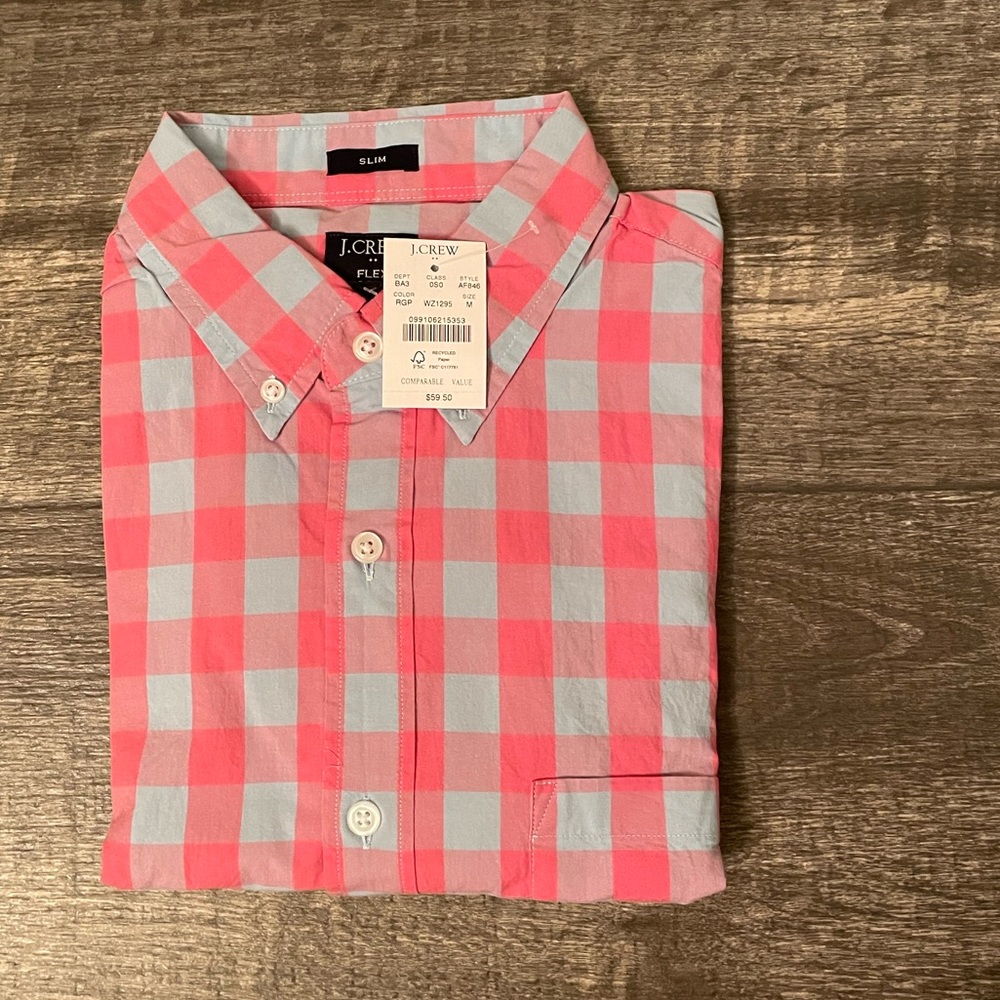 J. Crew Plaid Button Down NWT